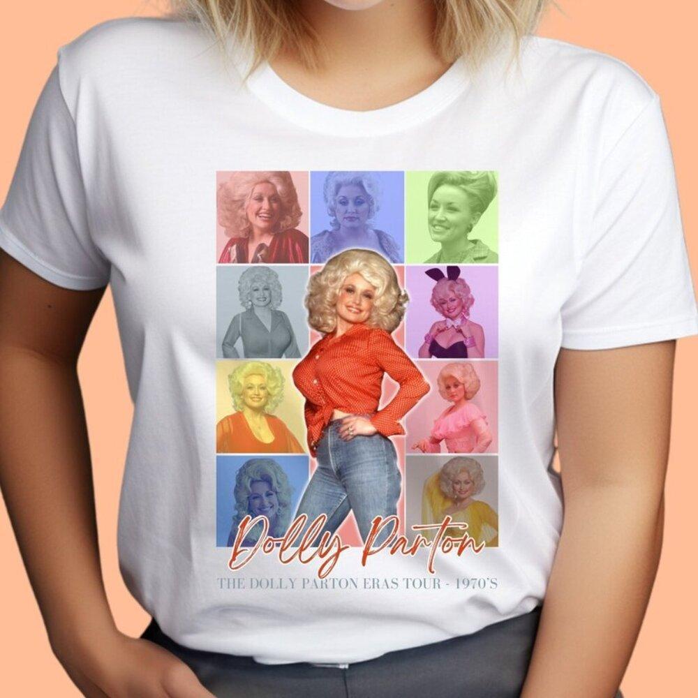 Dolly Parton Collage Design Shirt, Gift For Daughter, Shirt For Friend Retro Te